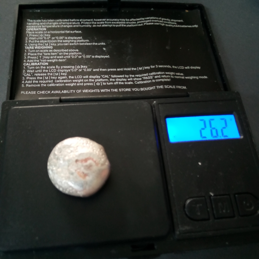 Silver Nugget On Digital Scale - image 2